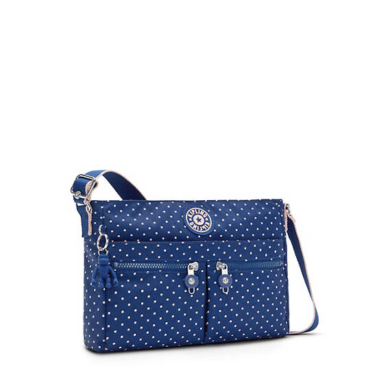 Kipling New Angie Printed Crossbody Táska Kék | HU 1200ZU